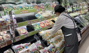 野菜売り場のPOP掲示の様子